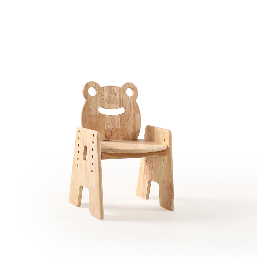 wooden kids chair frog