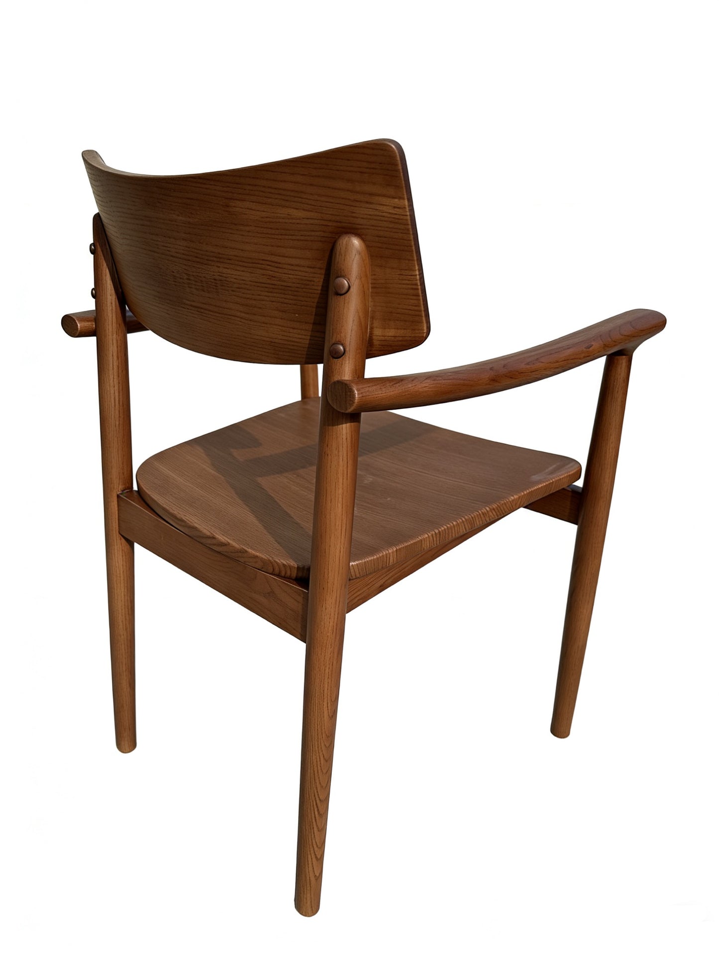 Mid-Century Modern Solid Wood Armchair | Ergonomic Scandinavian Dining Chair