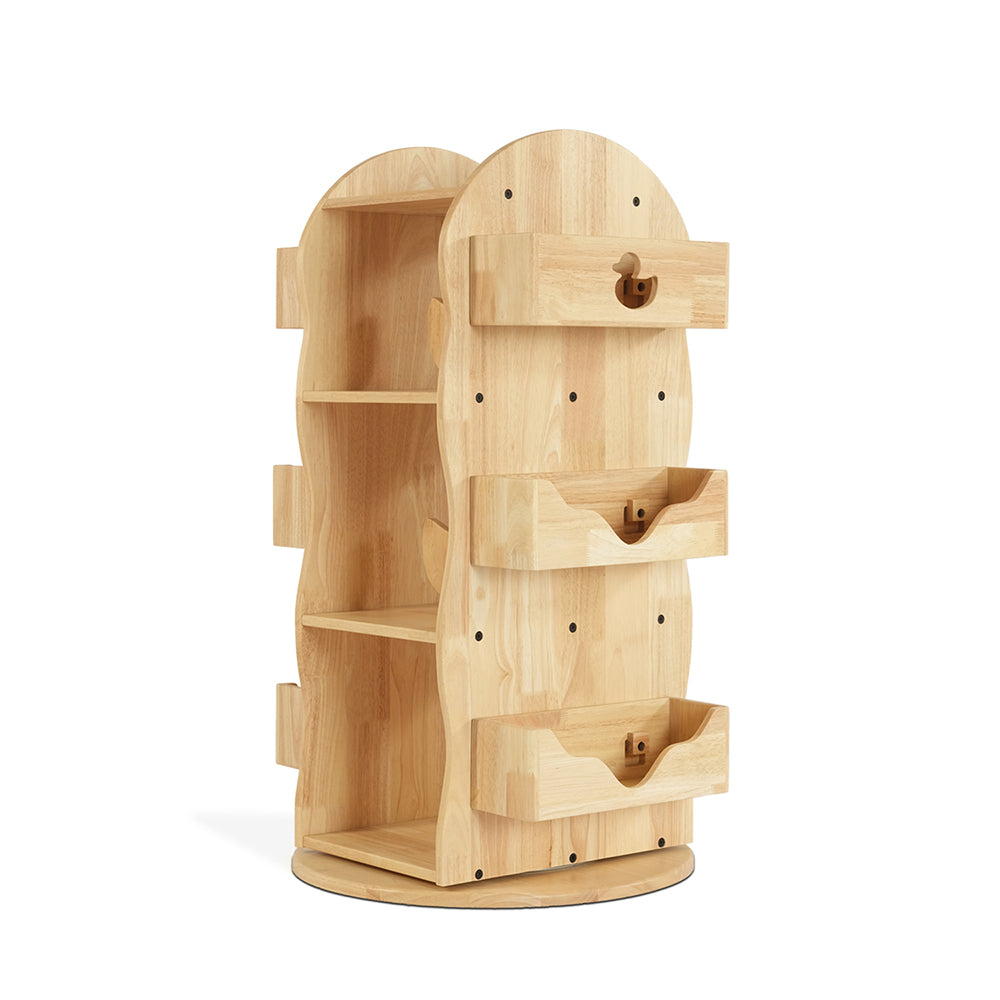 360° rotating bookshelf