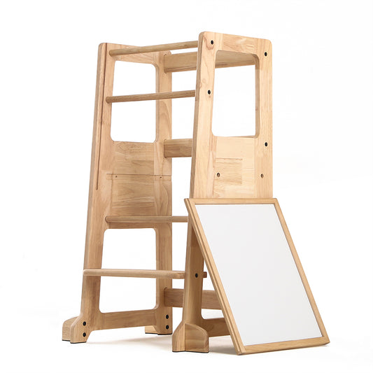 Wooden Adjustable Kids Kitchen Learning Stool