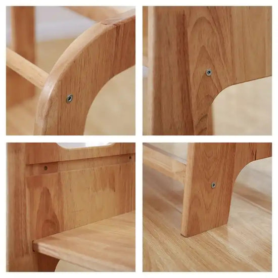 Wooden Furniture Kitchen Helper Learning Tower Kids Step Stool Toddler Child Wooden Learning Tower