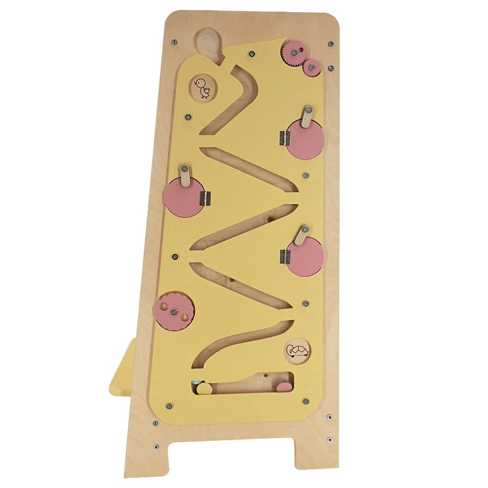 Children's Wooden Multifunctional Game Learning Tower Toddler With Blackboard Toddler Footstool Climbing Chair