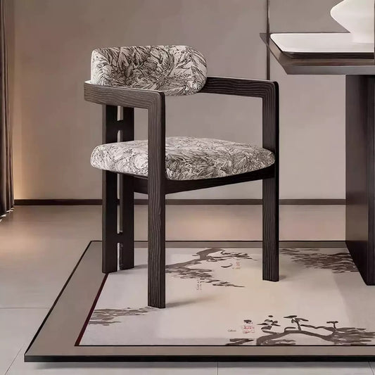 Modern Tripod Accent Chair in Solid Ash | Luxury Vanity & Dining Chair for Designer Interiors