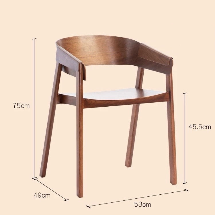 Curved-Back Armchair