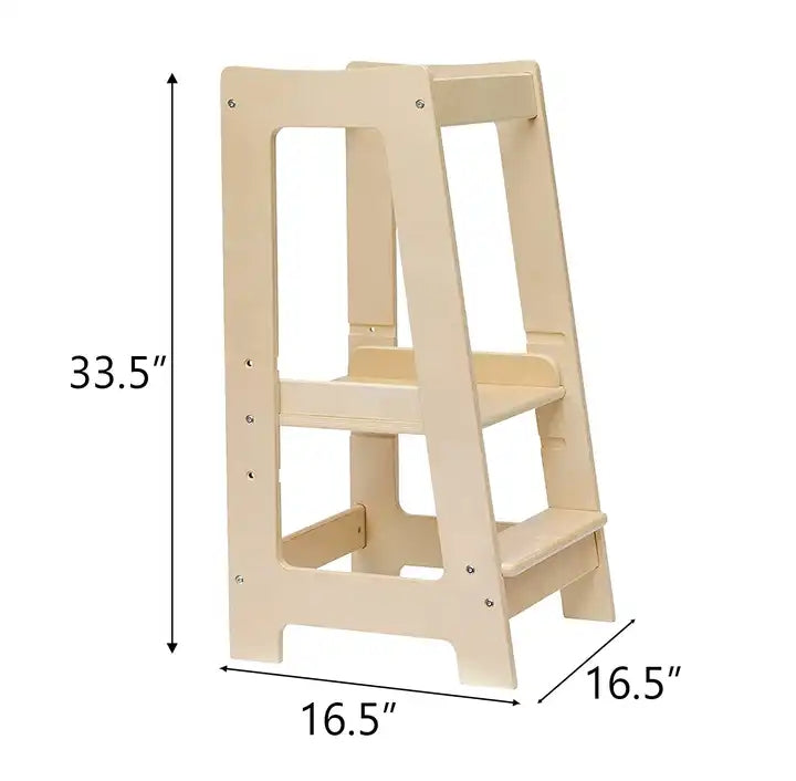 Amusement Park Facilities Climbing Walls Kitchen Helper Learning Tower for Kids Foldable Learning Kitchen Helper Tower, Adjustable Kitchen Kids Learning Stool