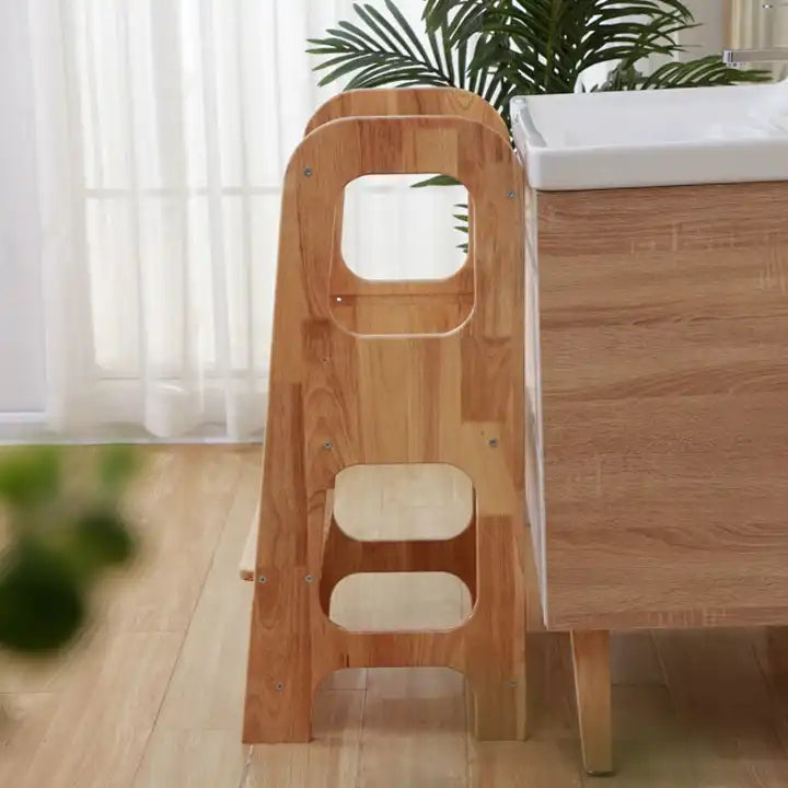 Wooden Furniture Kitchen Helper Learning Tower Kids Step Stool Toddler Child Wooden Learning Tower