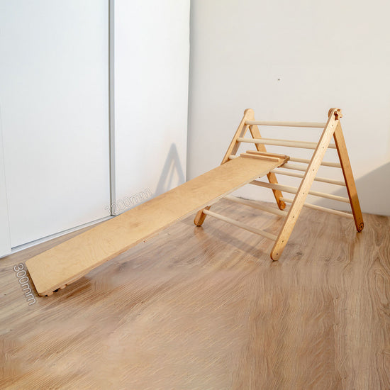 Natural Wood Toddler Climbing Toy