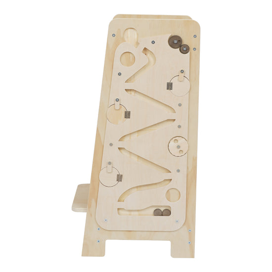 Children's Wooden Multifunctional Game Learning Tower Toddler With Blackboard Toddler Footstool Climbing Chair