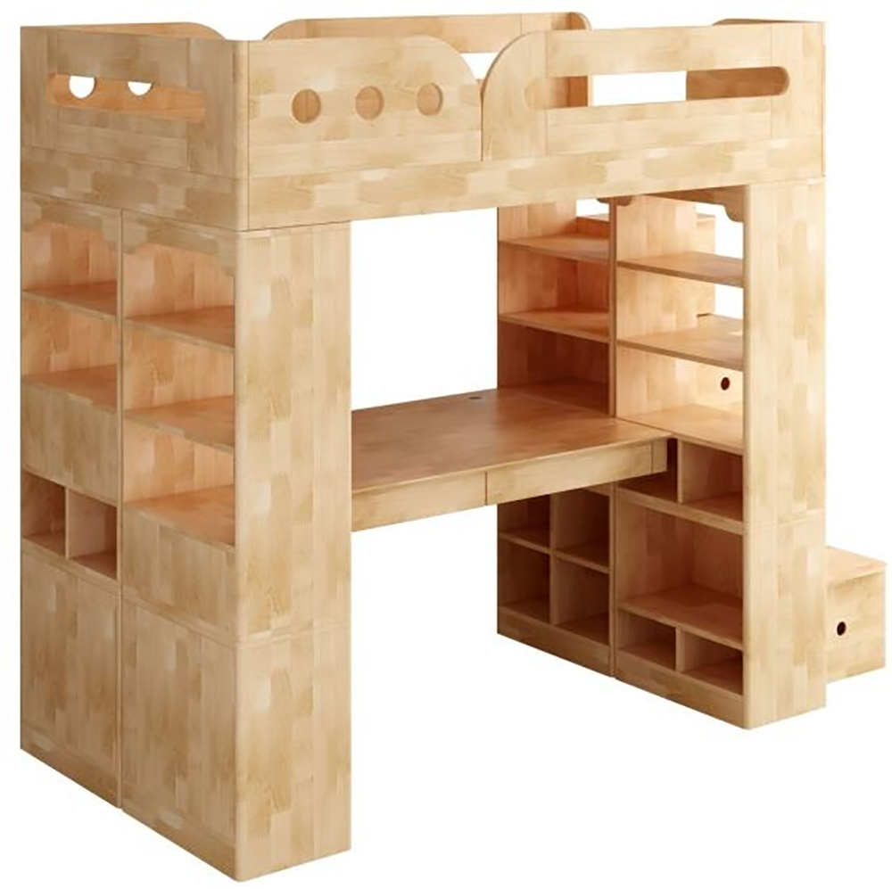 [Sleeping Treasure Castle] Solid wood room set | double bookcase/ladder cabinet-right