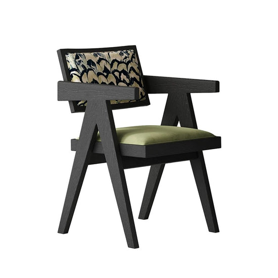 modern wood lounge chair with arms