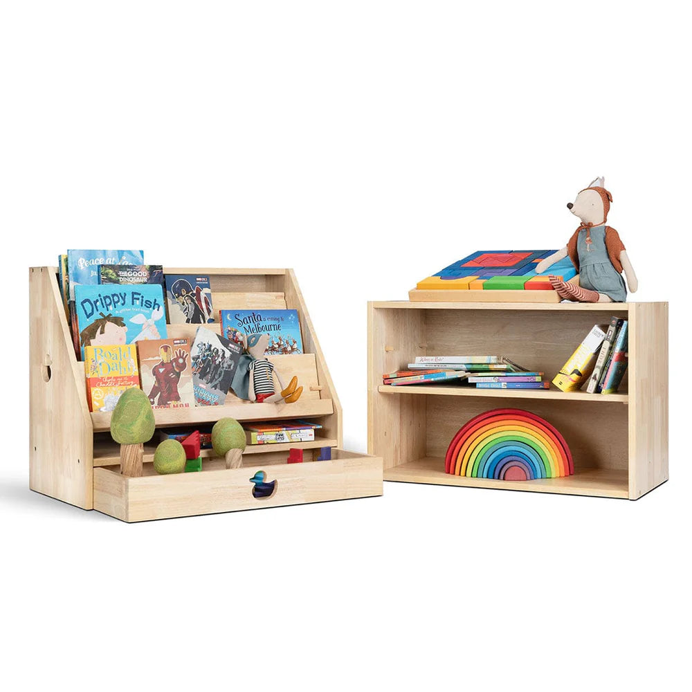 Solid Wood 2in1 Display Bookcase